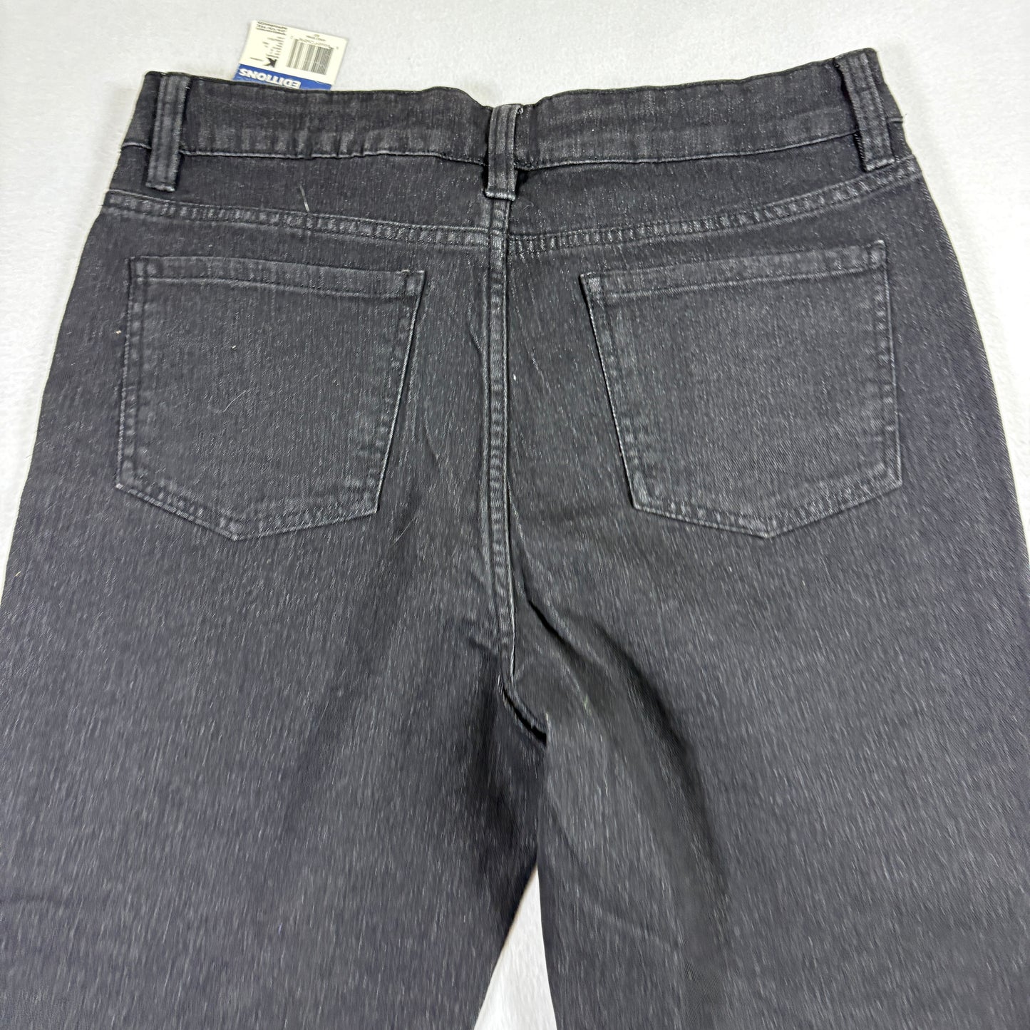 Basic Editions Womens Jeans 6 Black Denim Straight Stretch NWT Vintage Y2K Kmart