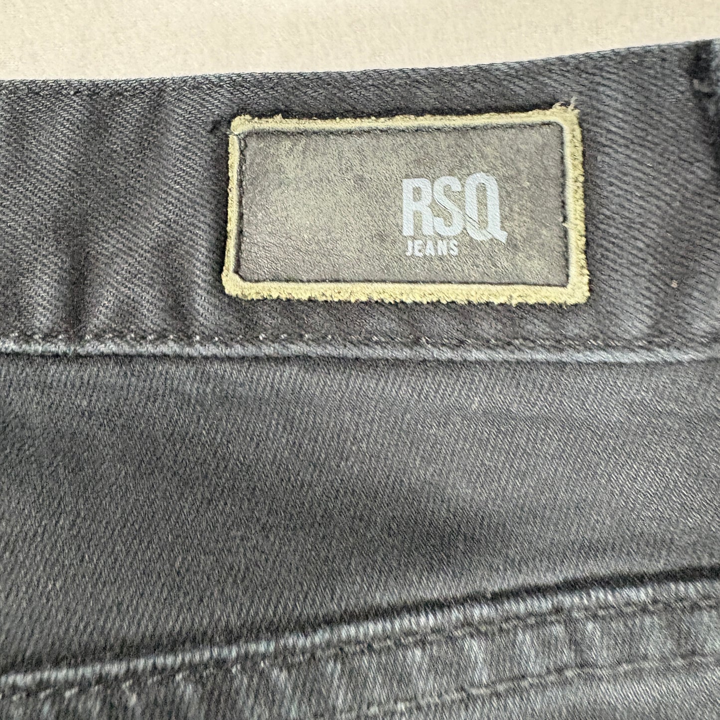 RSQ Jeans Men’s Black New York Slim Straight Denim Pants Size 32x32