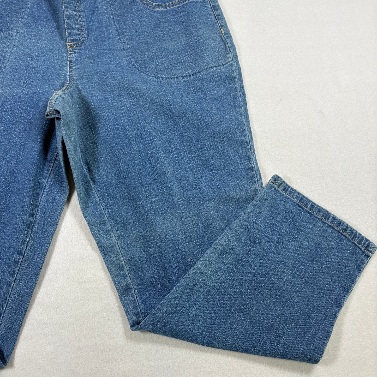 Terra & Sky Womens Plus 14W Petite Jeans NWT Straight Comfort Waist Stretch Denim