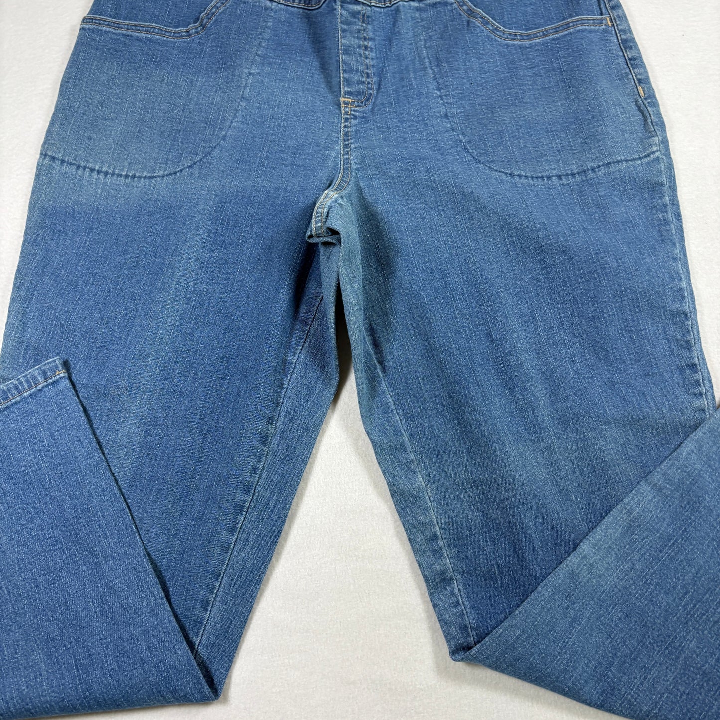 Terra & Sky Womens Plus 14W Petite Jeans NWT Straight Comfort Waist Stretch Denim