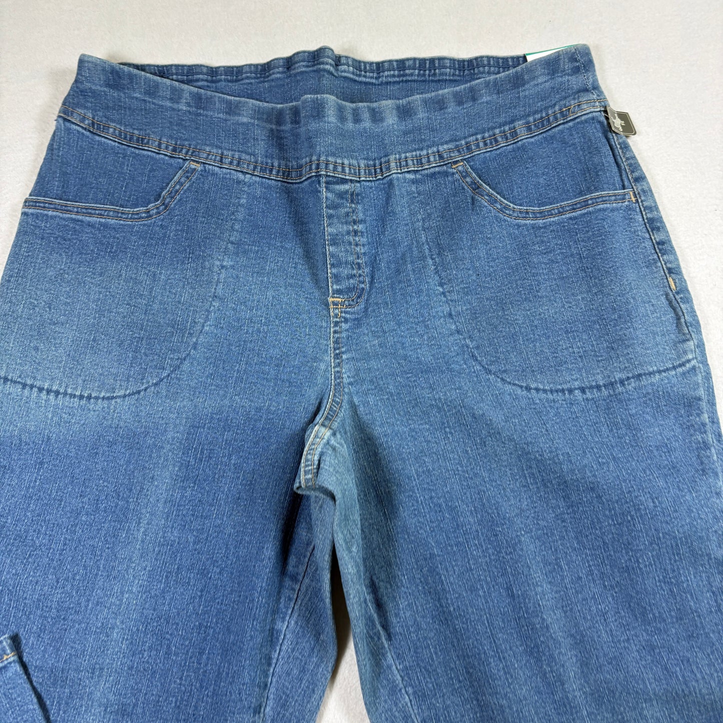 Terra & Sky Womens Plus 14W Petite Jeans NWT Straight Comfort Waist Stretch Denim