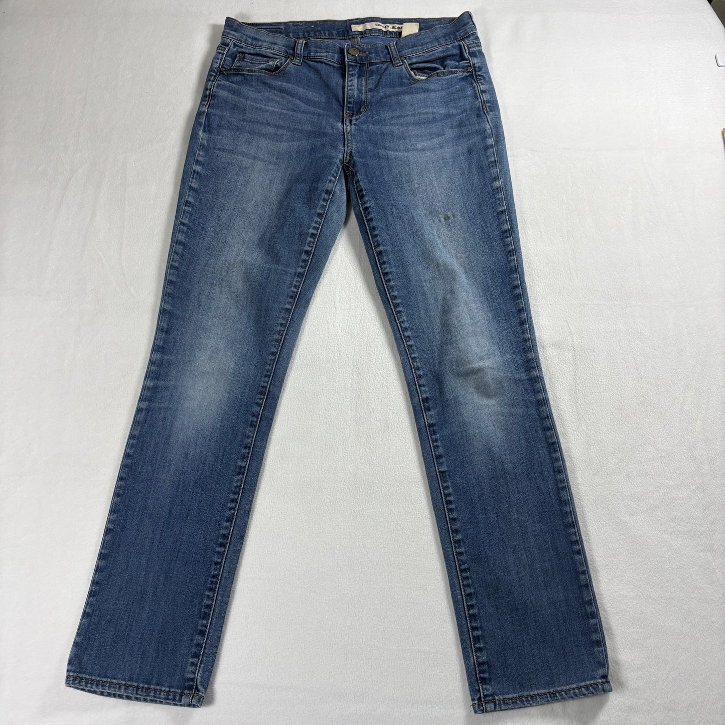 DKNY Jeans Womens Size 4x30 Blue Slim Stretch Denim Casual Classic Wear Comfort