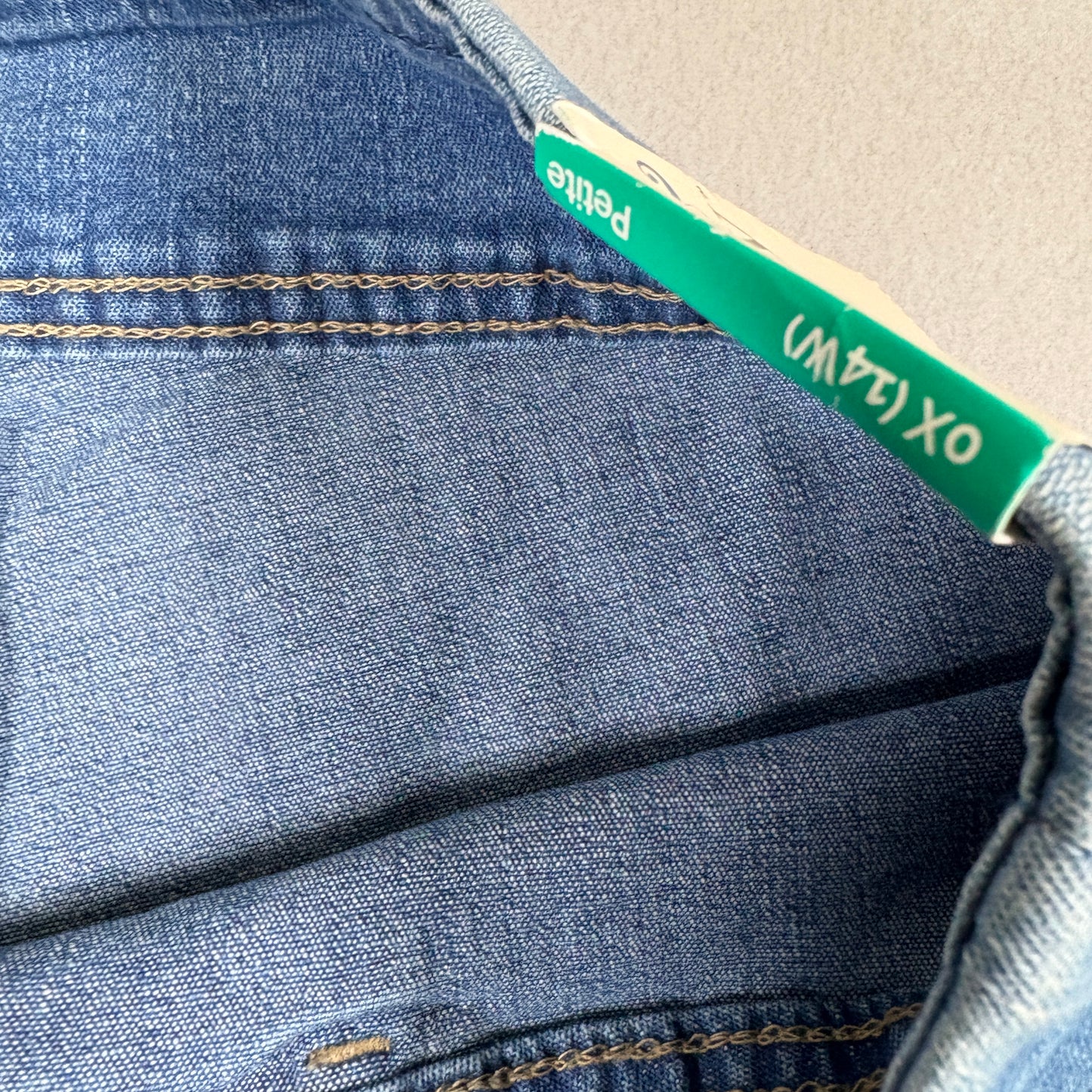 Terra & Sky Womens Plus 14W Petite Jeans NWT Straight Comfort Waist Stretch Denim