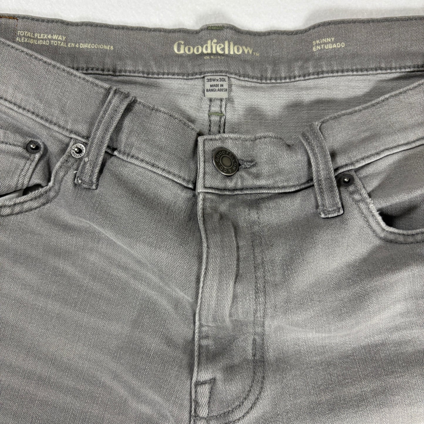 Goodfellow & Co Men’s Gray Jeans Slim Straight Fit Size 38x30