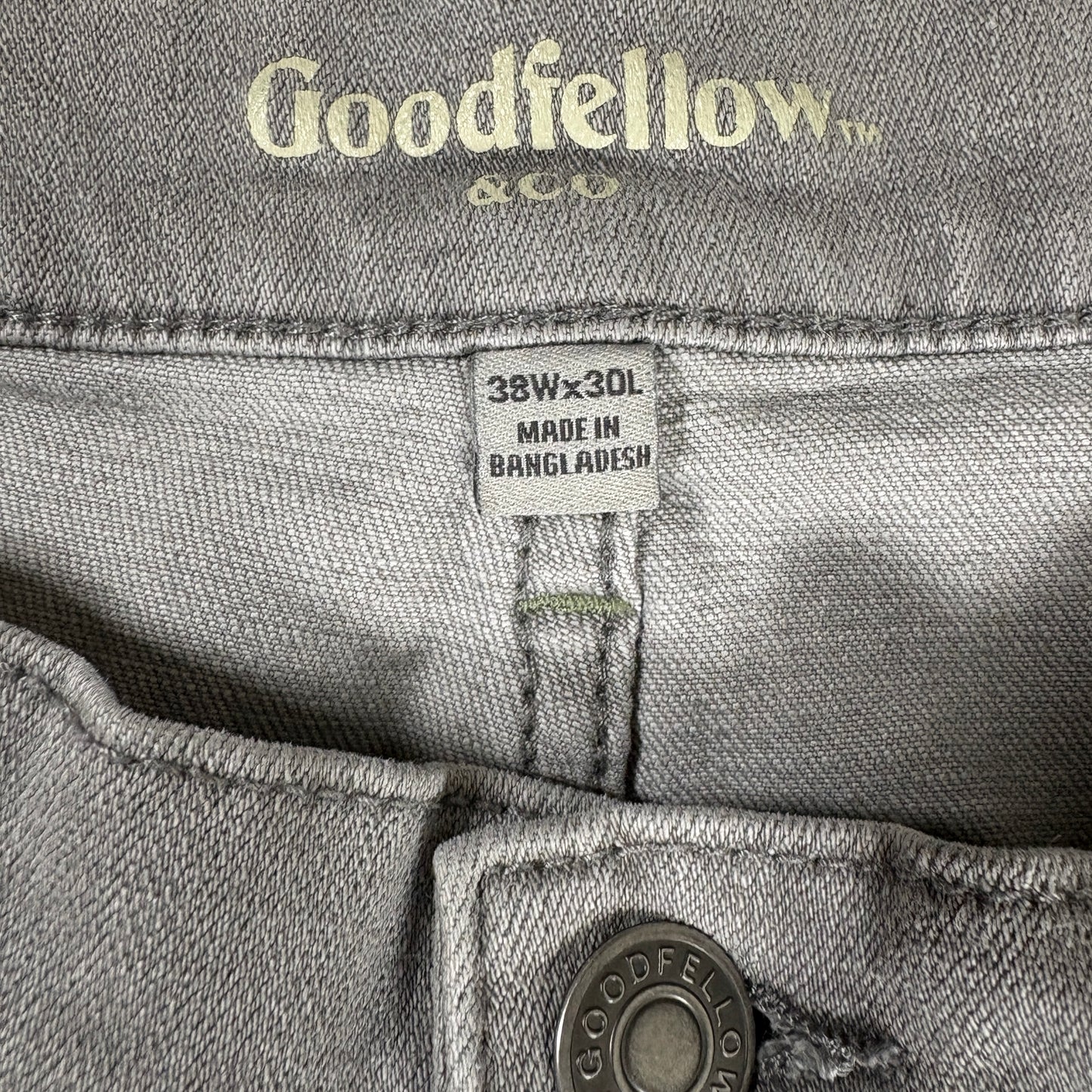 Goodfellow & Co Men’s Gray Jeans Slim Straight Fit Size 38x30