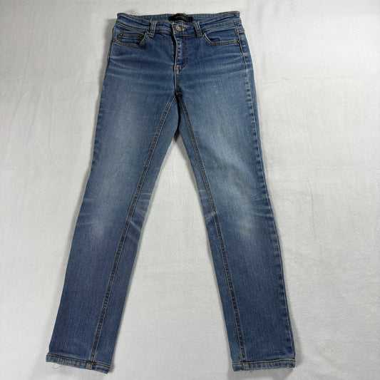 Anna & Blue Women’s Skinny Jeans Blue Stretch Denim 26x25 Vintage Retro