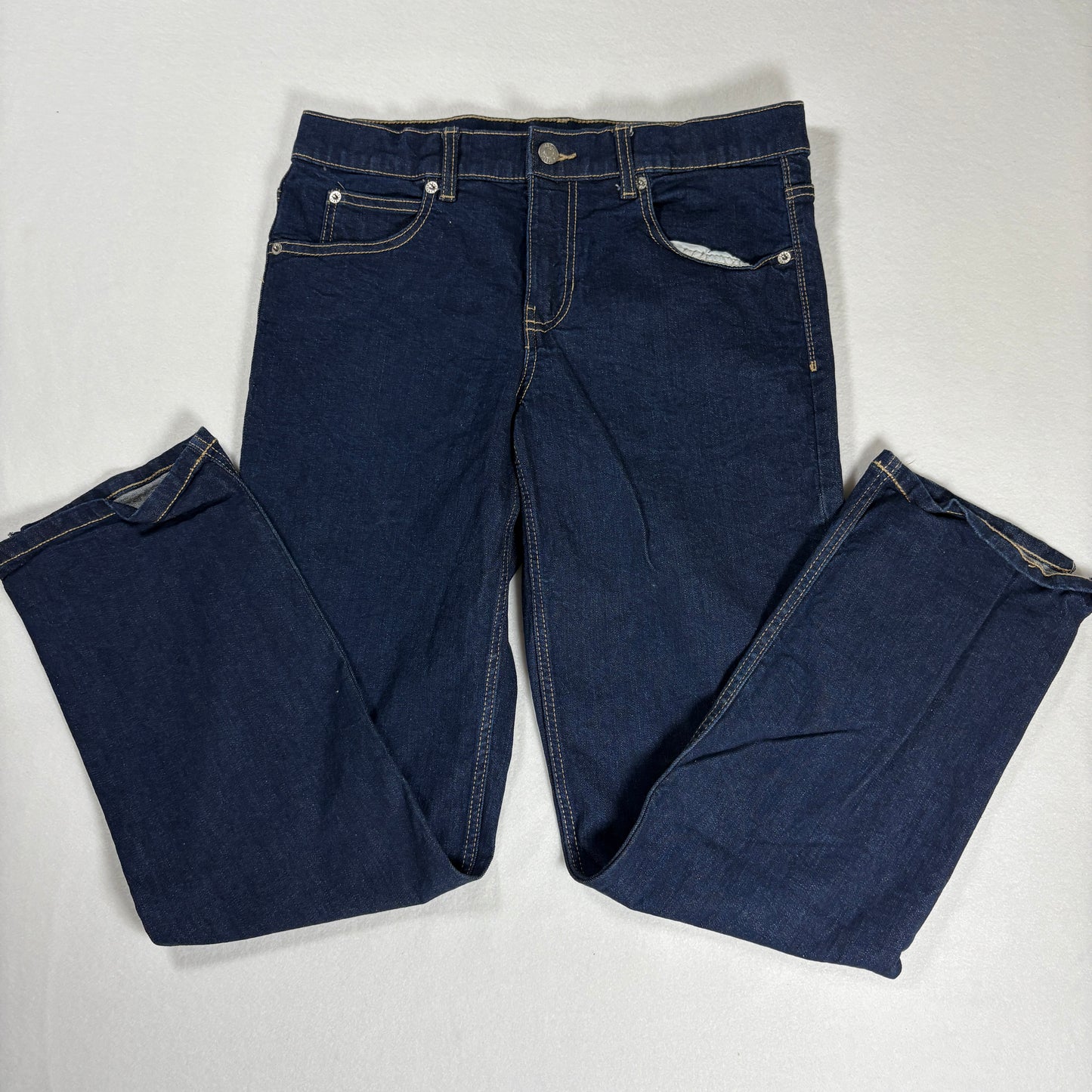 Thereabouts Boys Jeans Size 16 Husky Straight Fit Dark Wash Denim