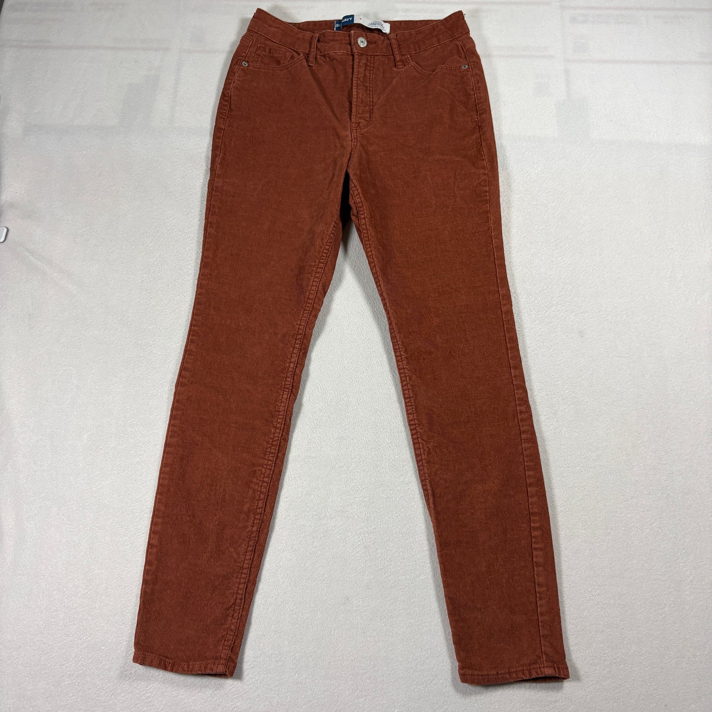 Old Navy Rockstar Womens Size 4 Rust Corduroy High Rise Super Skinny Pants