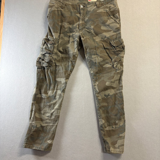 Wrangler Camo Cargo Pants Regular Taper 37x29 Utility Military Streetwear