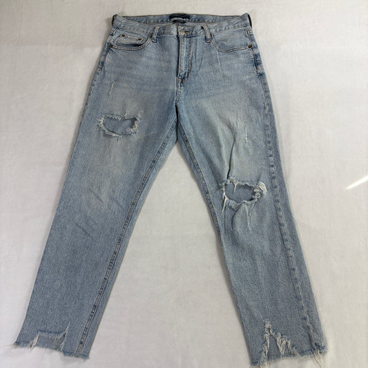 Aeropostale Mom Jeans Womens 10 Distressed Light Wash High Rise Denim Y2K Retro