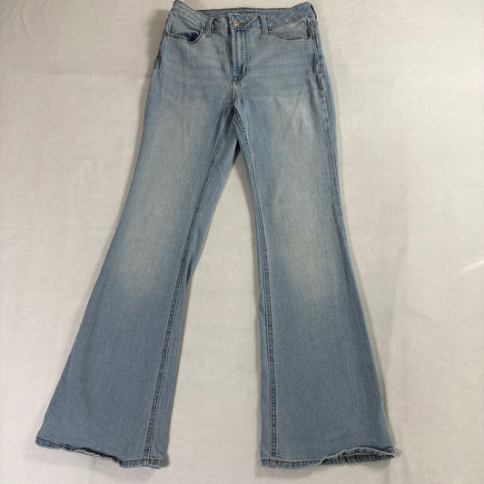 Old Navy Wow Flare Womens 4 High Rise Flare Jeans Light Wash Stretch Denim Y2K