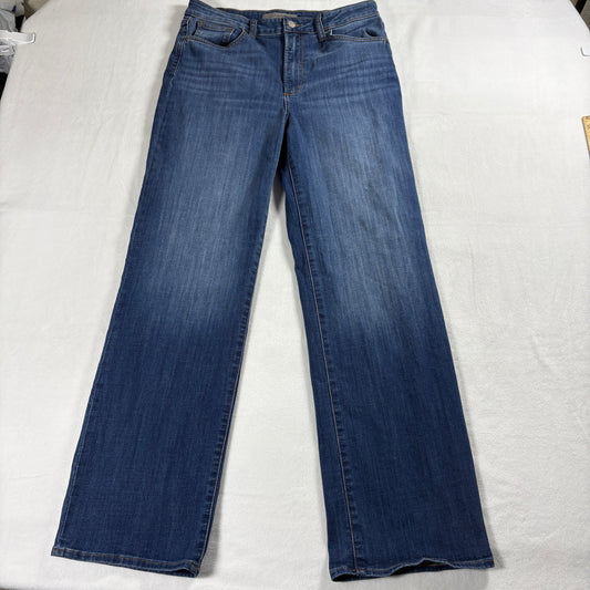 Joes Jeans Womens Wide Leg Full Length Size 30 Blue Stretch Denim Pants Y2K Chic