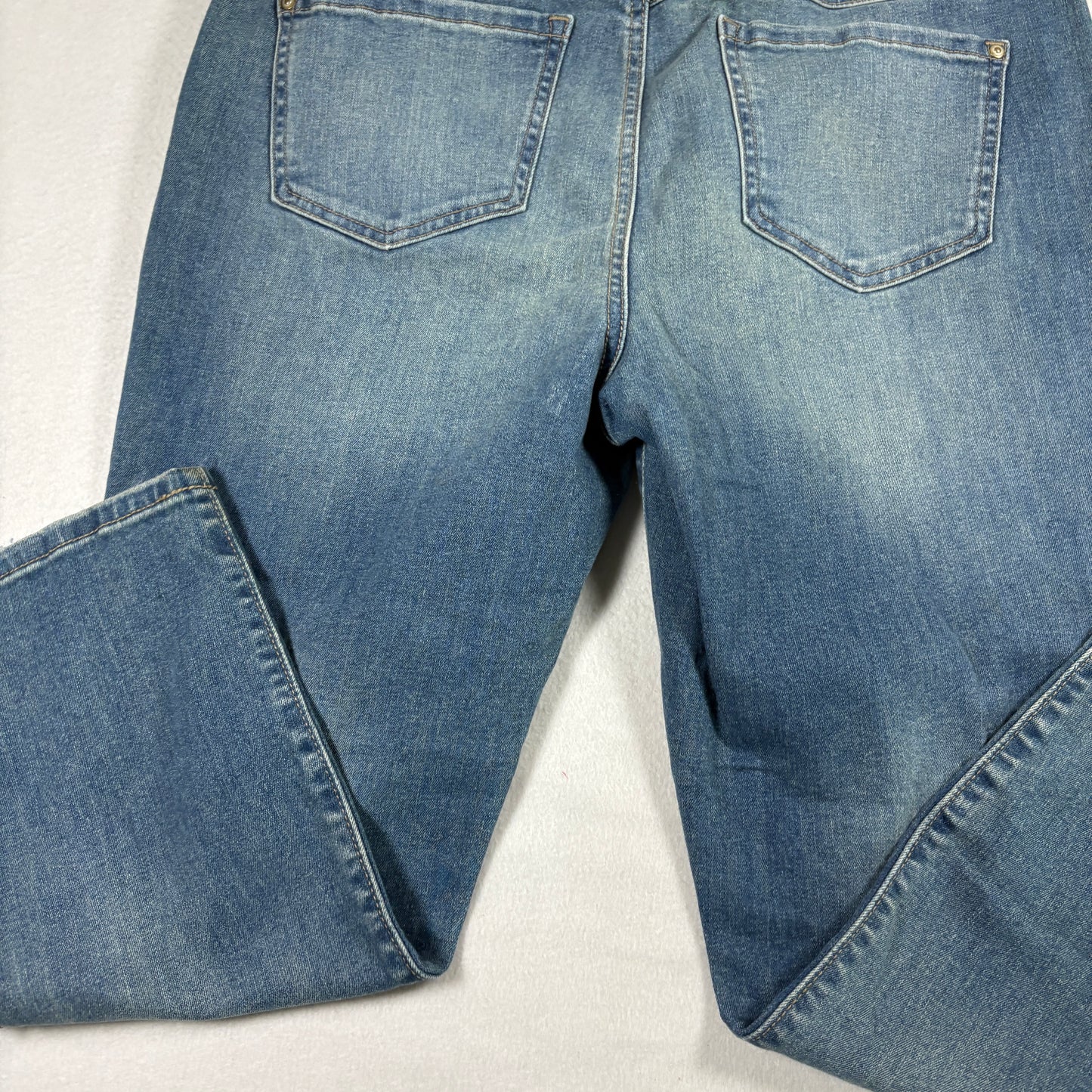 INC Womens Jeans 14 Skinny Leg Blue Denim Mid Rise Stretch Y2K Vintage Grunge