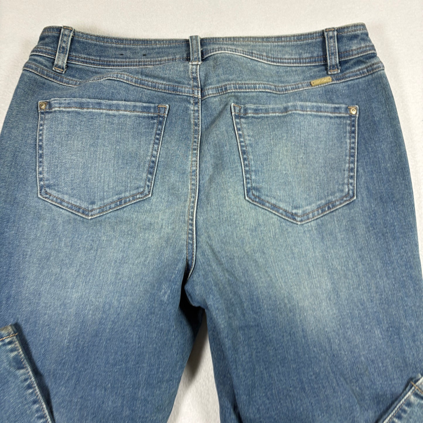 INC Womens Jeans 14 Skinny Leg Blue Denim Mid Rise Stretch Y2K Vintage Grunge