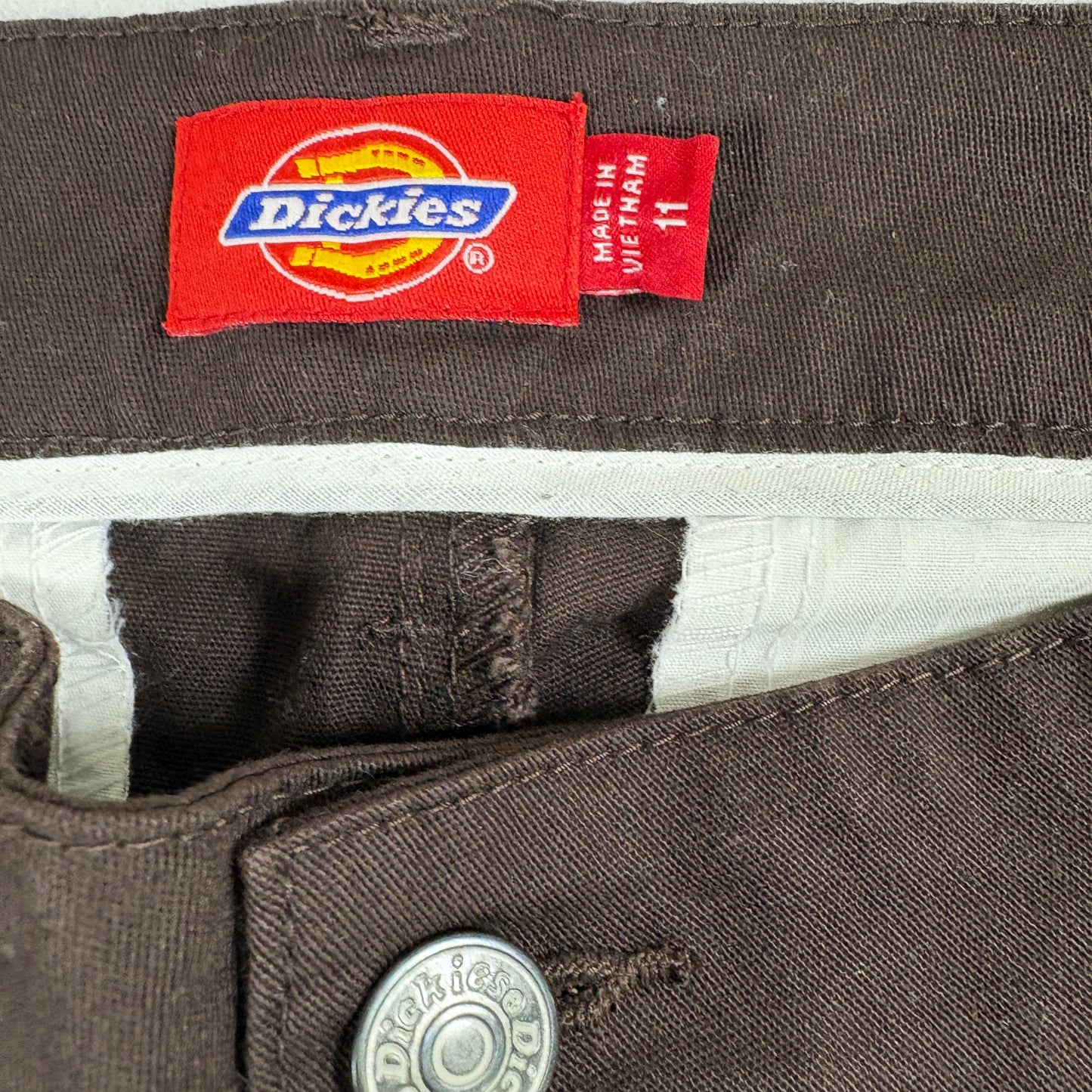 Dickies Womens Pants 11 Brown Workwear Straight Leg Y2K 90s Vintage Grunge
