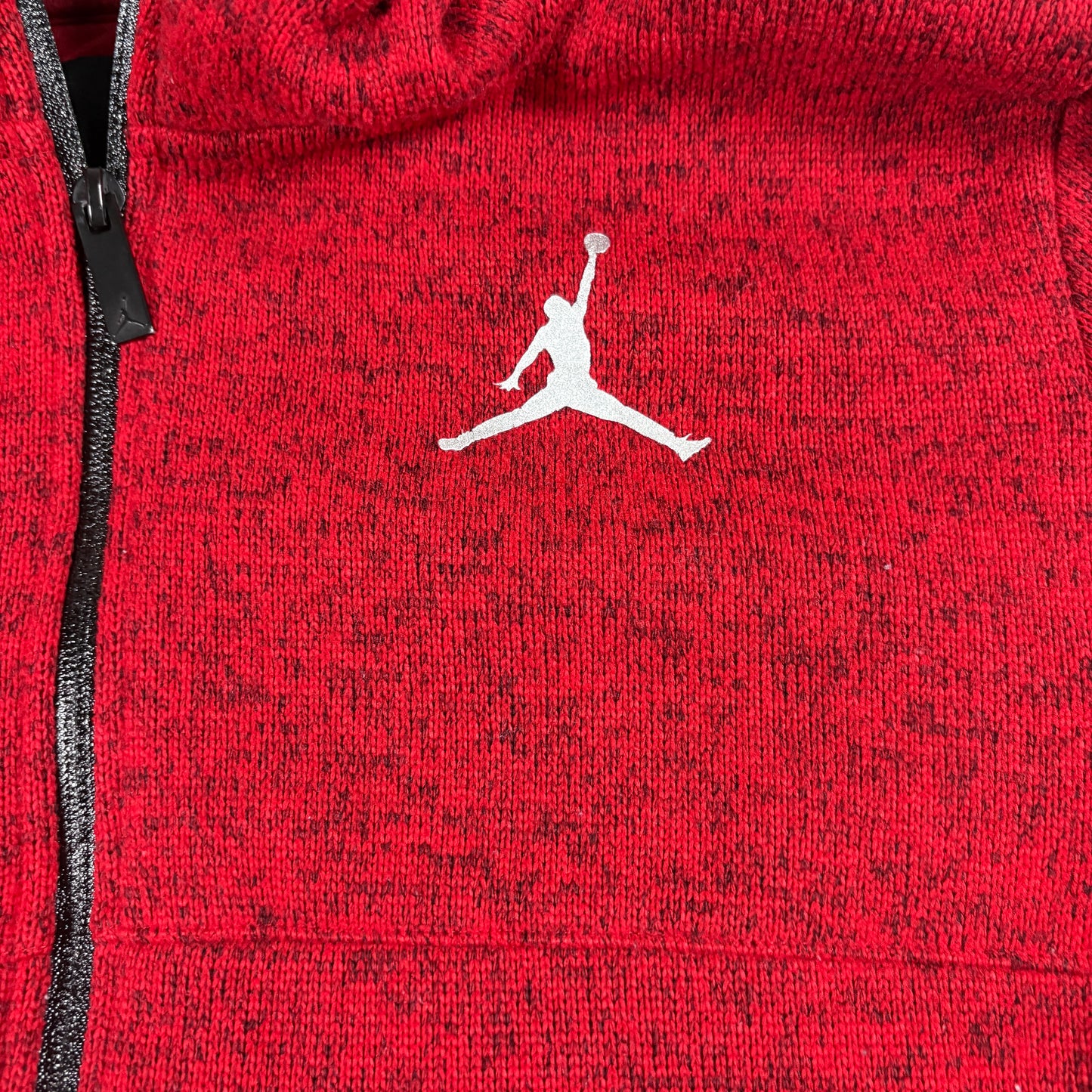 Jordan Youth Hoodie XL Red Full Zip Sweatshirt Jumpman Logo Y2K 90s Vintage