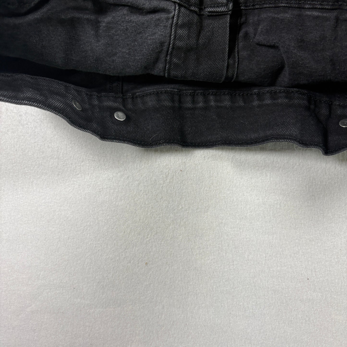 Levis Mens Jacket M Black Denim Trucker Jean Coat Vintage Y2K 90s Grunge