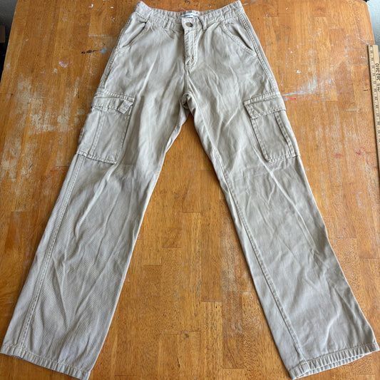 Celebon Cargo Pants Womens 4 Beige Utility Y2K Straight Leg Workwear Vintage Fit