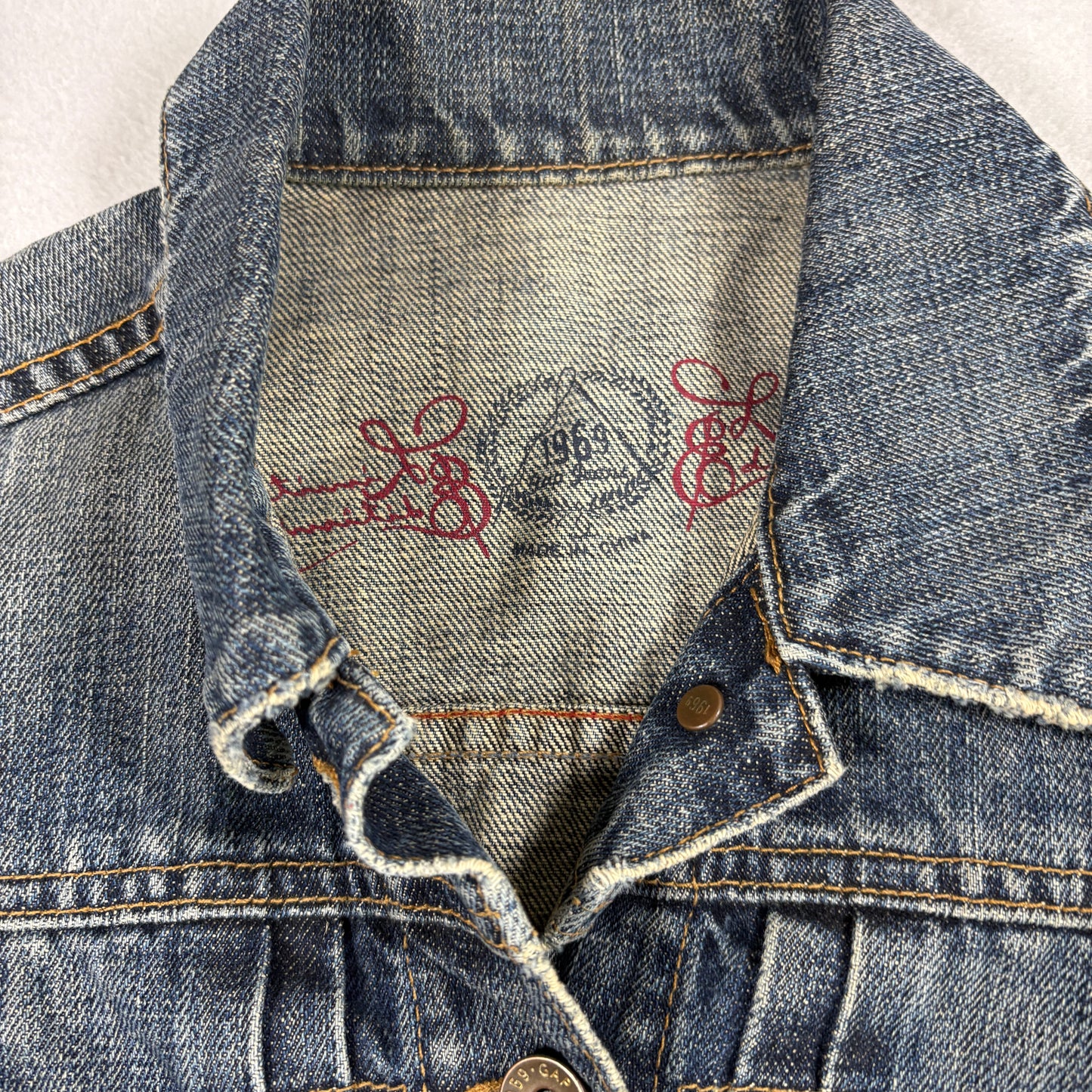 Gap Womens S Denim Jacket Limited Edition Trucker Distressed Blue Y2K 90s