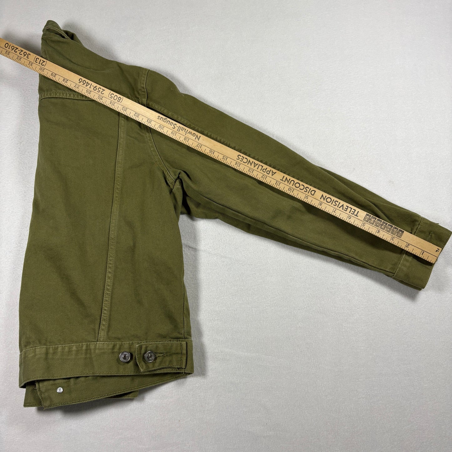 Forever 21 Mens M Jacket Olive Green Trucker Utility Button Up Streetwear Y2K