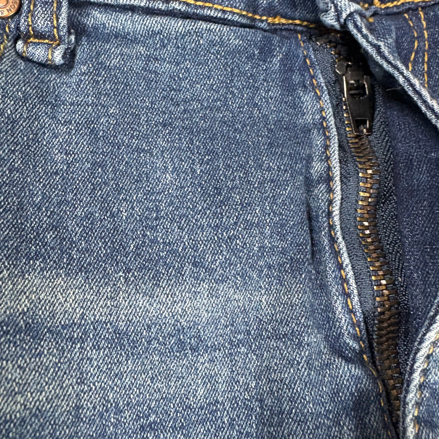 Hudson & Barrow Jeans Men 36 Blue Distressed Straight Fit Denim Faded Wash NYC