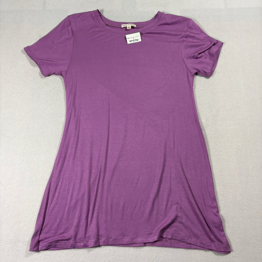 Zenana Outfitters Purple T Shirt Dress Womens Medium Soft Casual Basic Tshirt