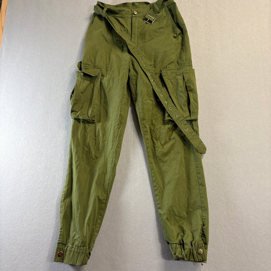 Celebrity Pink Cargo Jogger Pants Womens S Fits Like 25x28 Olive Utility Y2K