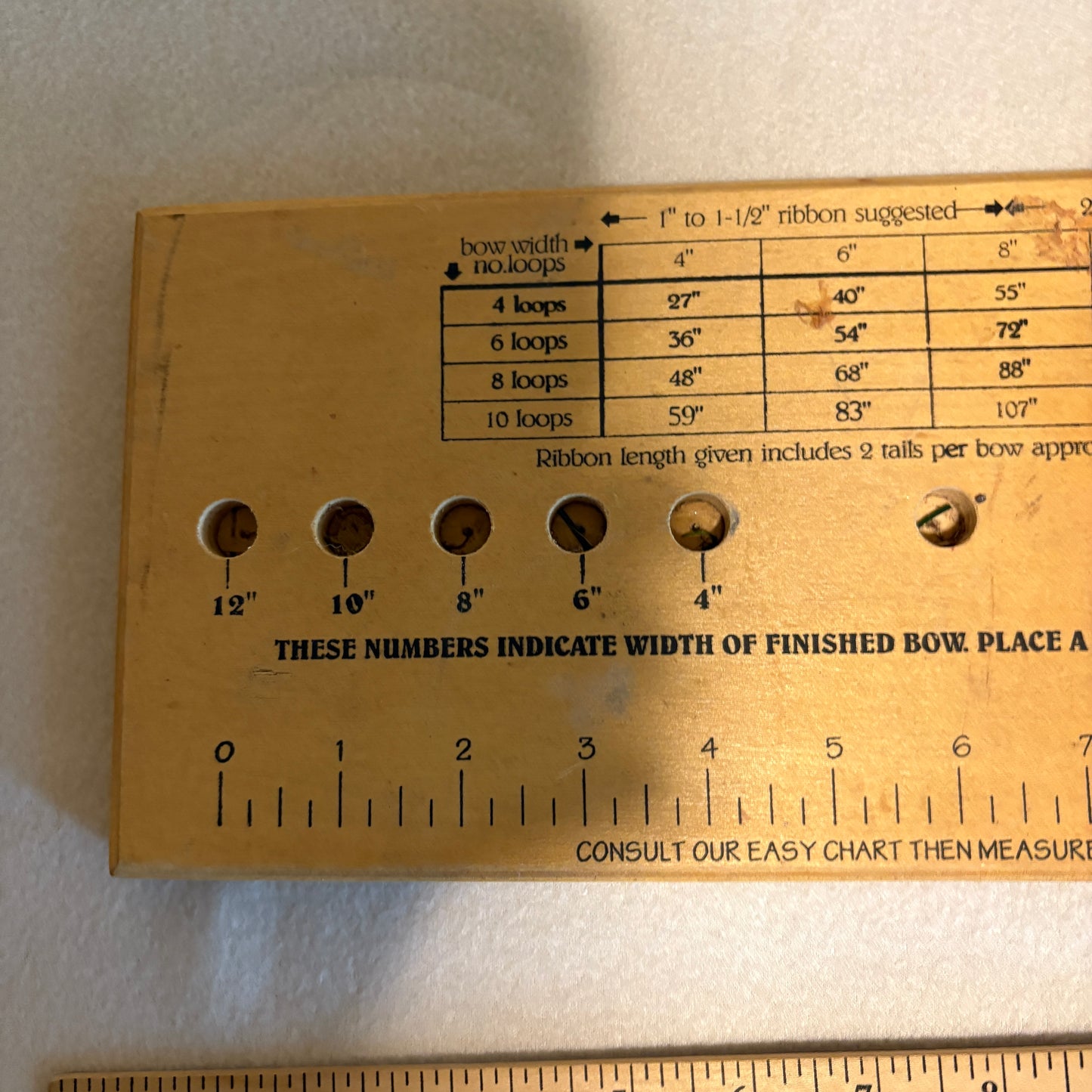 Variety Super Pro Bow Maker Wood Tool w/ Instructions Holiday Floral Craft Decor