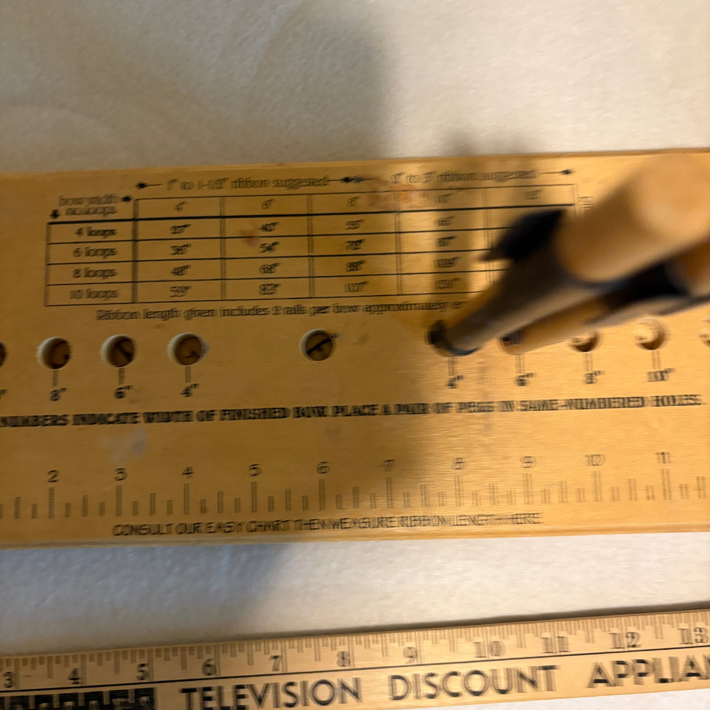 Variety Super Pro Bow Maker Wood Tool w/ Instructions Holiday Floral Craft Decor