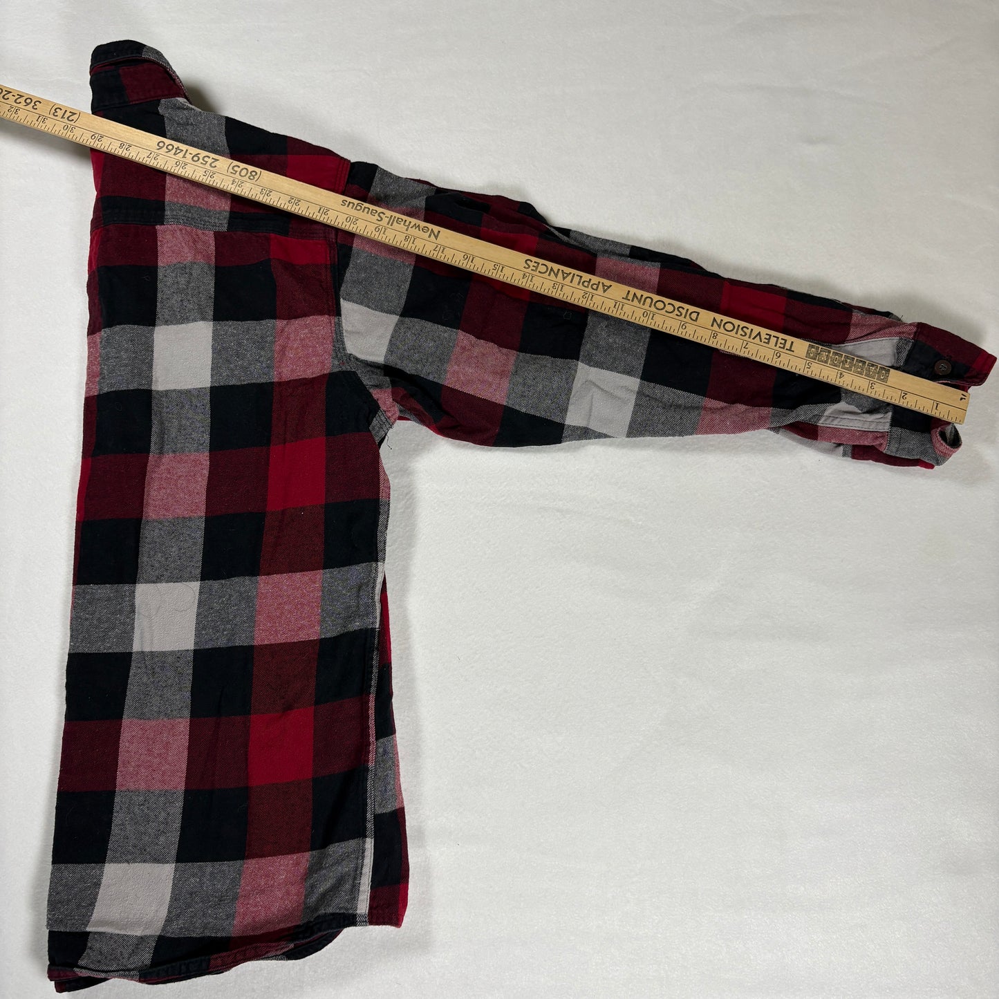 RedHead Flannel Shirt Men M Plaid Buffalo Check Long Sleeve Button Front Outdoor