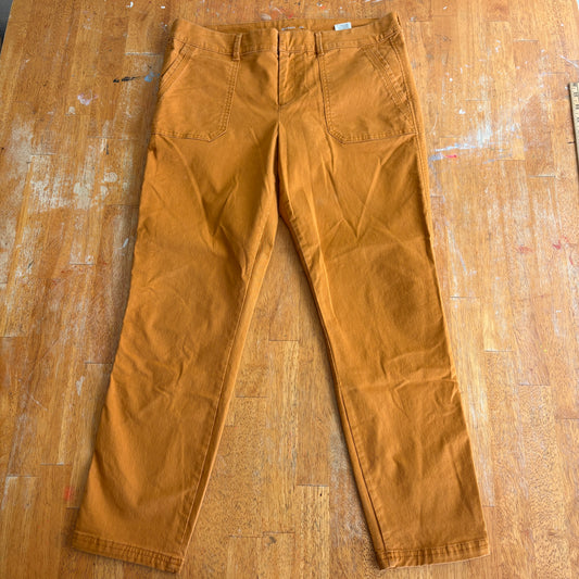Old Navy Pixie Pants Womens Size 10 Mustard Skinny Stretch Streetwear Retro 90S