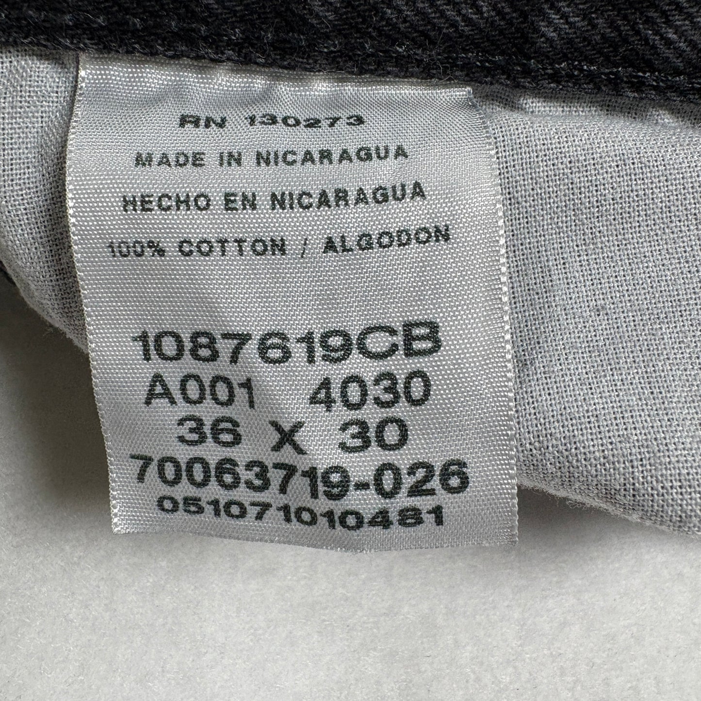 Rustler Jeans Men 36x30 Black Denim Straight Leg Classic Fit 100% Cotton