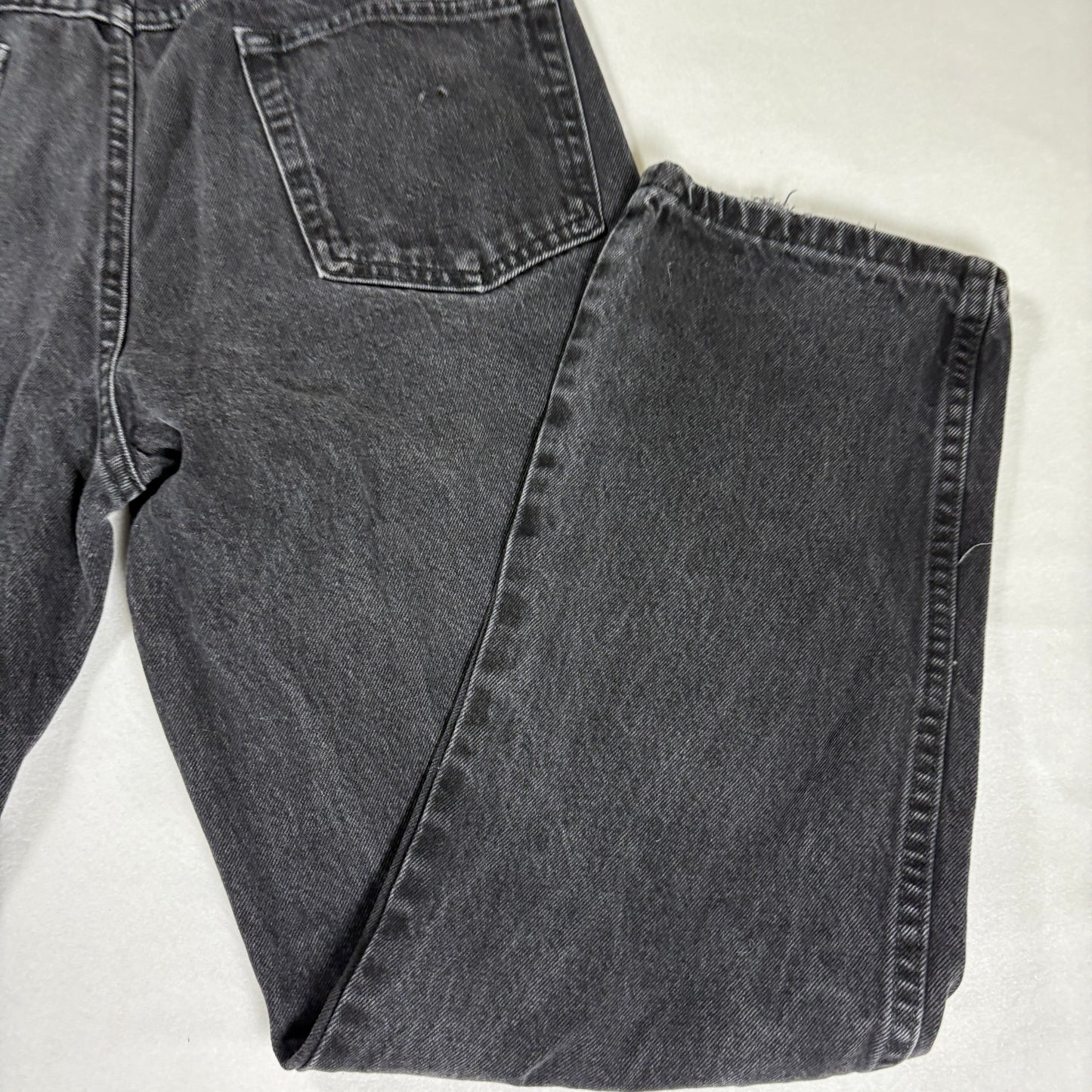 Rustler Jeans Men 36x30 Black Denim Straight Leg Classic Fit 100% Cotton