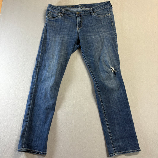 Kut From The Kloth Boyfriend Jeans Womens 12 Fits Like 34x30 Distressed