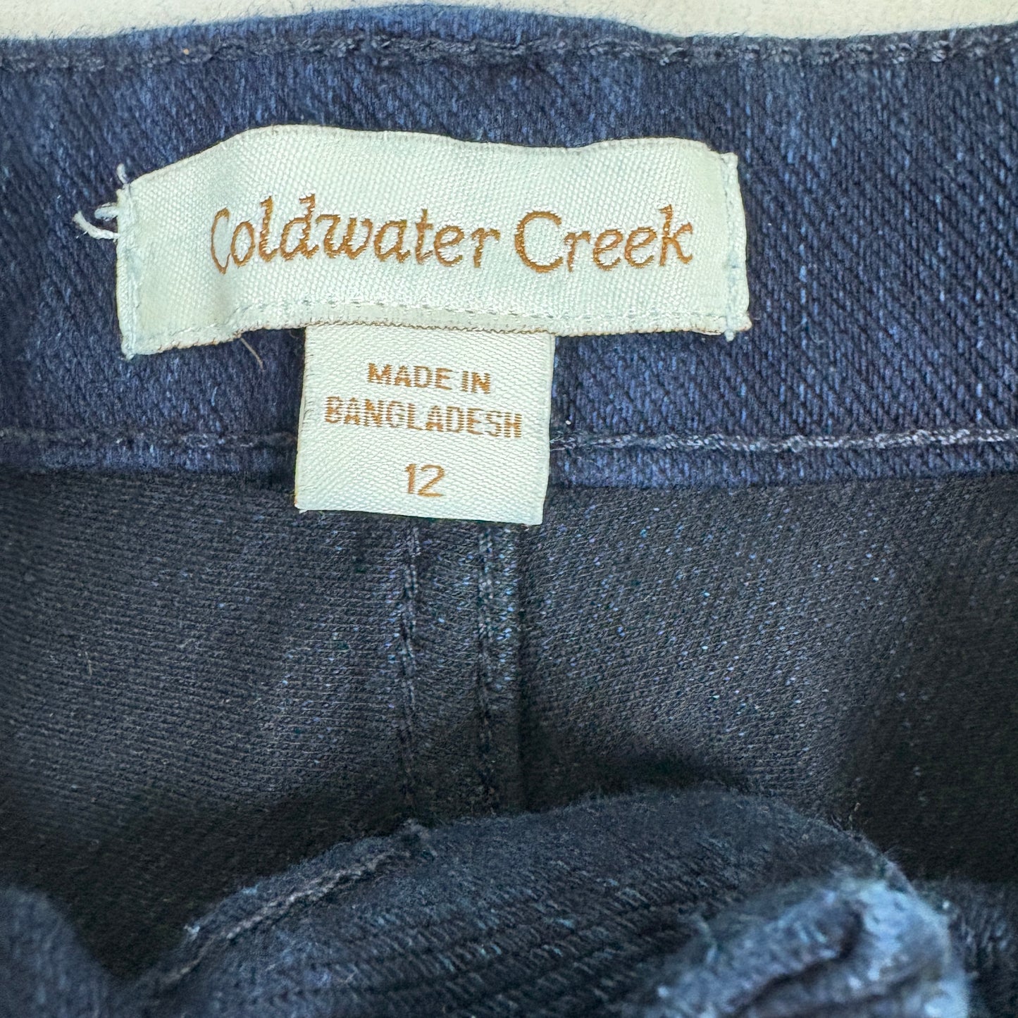 Coldwater Creek Womens Jeans Size 12 Dark Wash Straight Denim Y2K 90s Classic