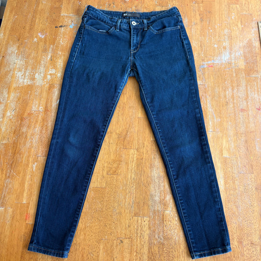 Levis Jeans Womens Legging Size 28X28 Dark Wash Skinny Stretch Retro 90S Denims!