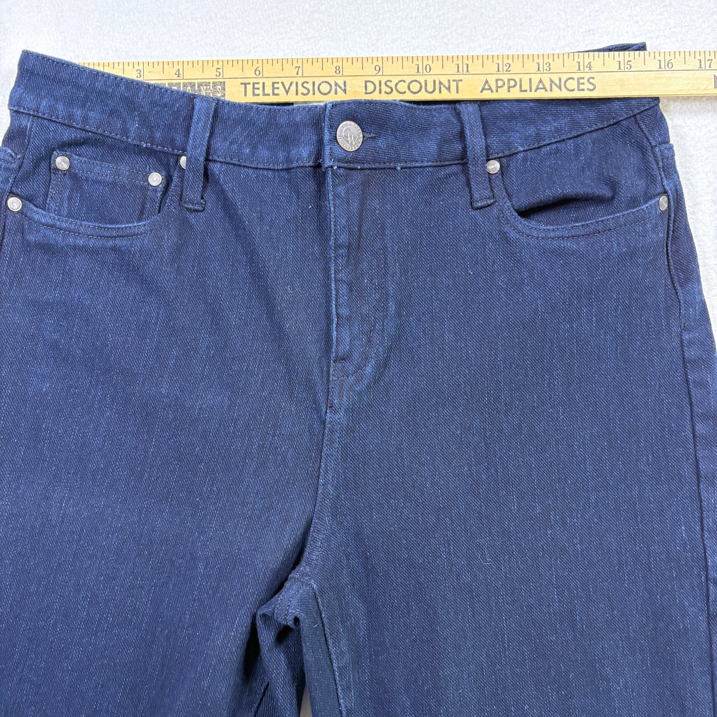 Coldwater Creek Womens Jeans Size 12 Dark Wash Straight Denim Y2K 90s Classic