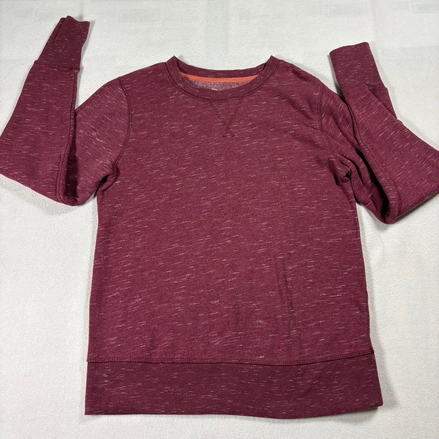 Tek Gear Ultrasoft Fleece Sweatshirt Mens Small Maroon Crewneck Pullover