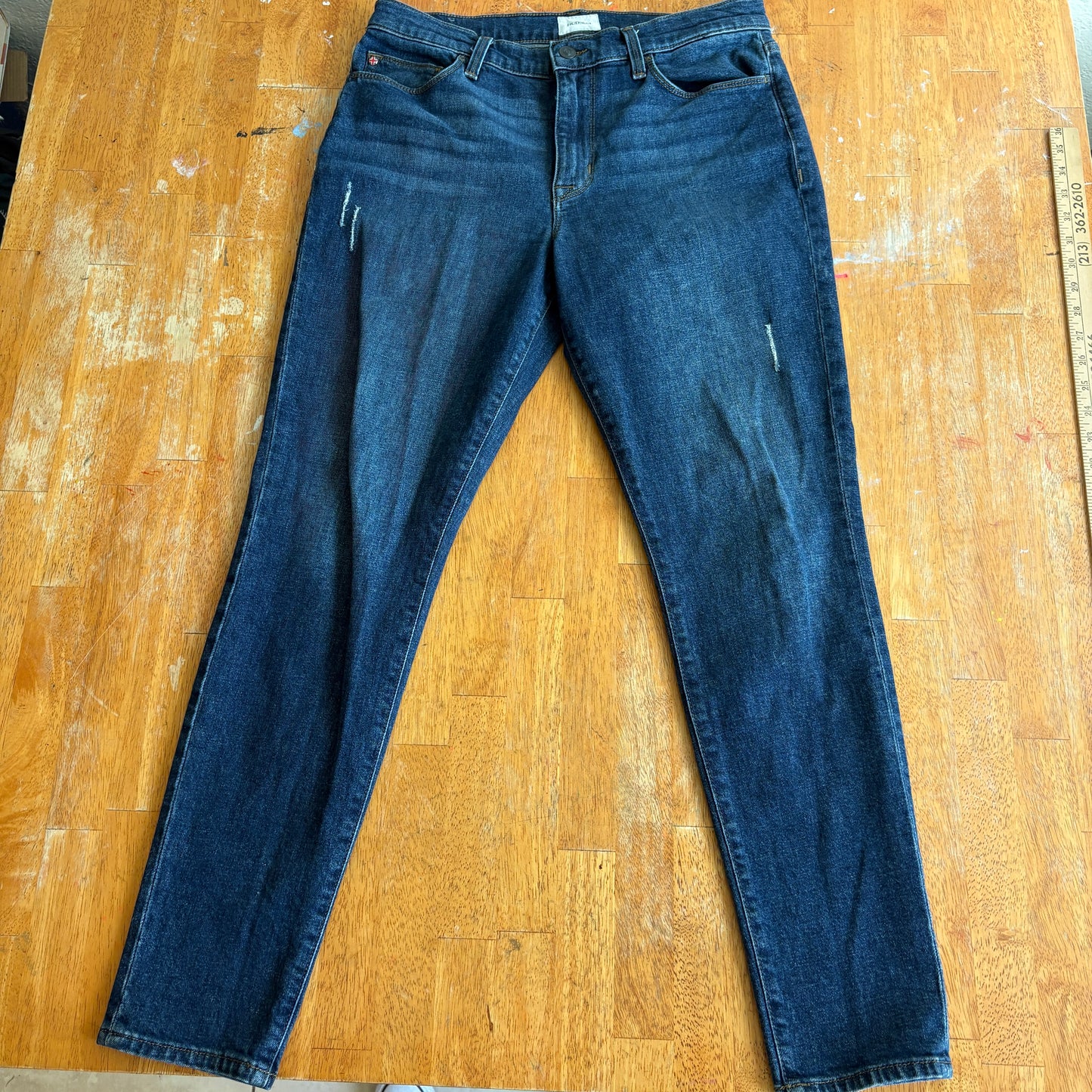 Hudson Jeans Womens Blair High Rise Skinny Size 30 Dark Wash Stretch Denim