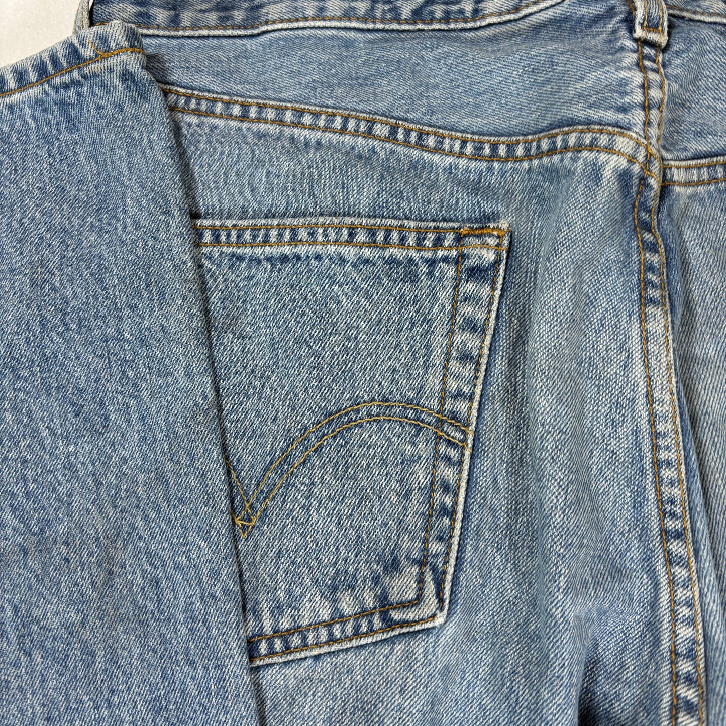 Levi’s 501 Jeans Men 36x30 Blue Denim Button Fly Vintage Distressed Stained USA Style
