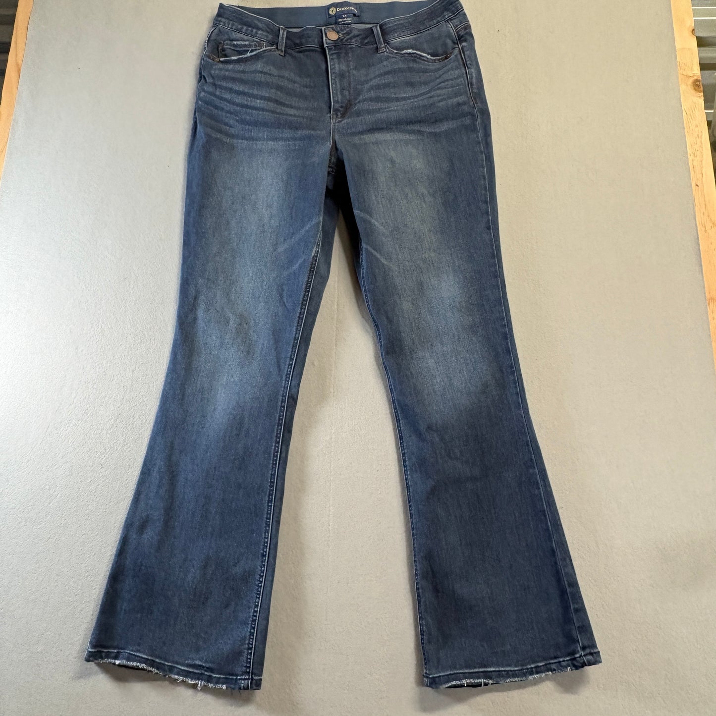 Democracy Absolution Flare Jeans Womens 14 Fits Like 33x32 Stretch Y2K