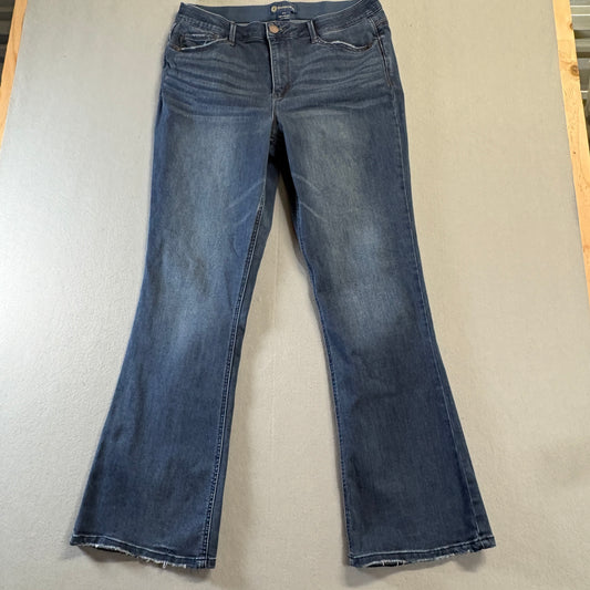Democracy Absolution Flare Jeans Womens 14 Fits Like 33x32 Stretch Y2K