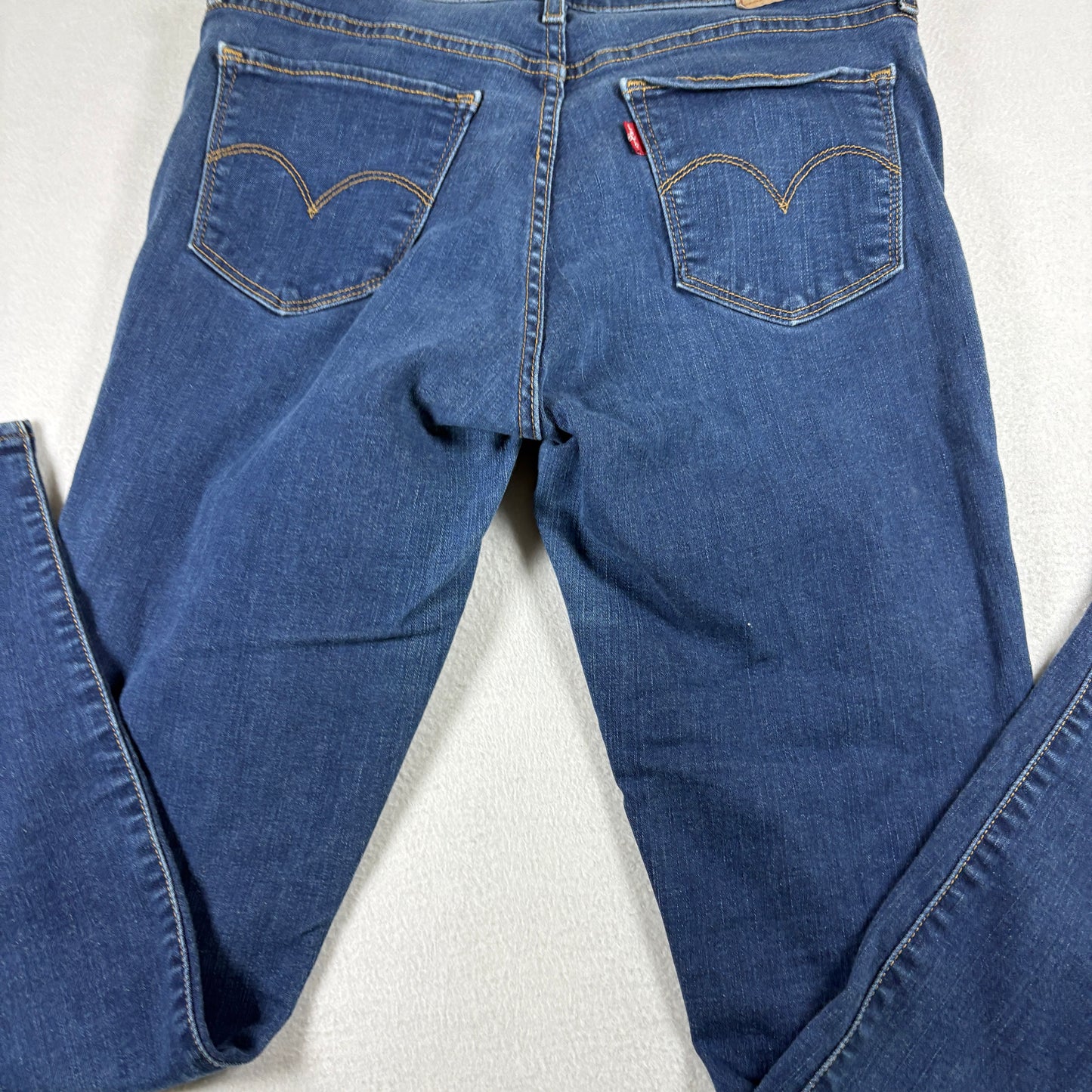 Levis Womens 710 Super Skinny Jeans W30 L28 Blue Stretch Denim Y2K 90s Slim Fit