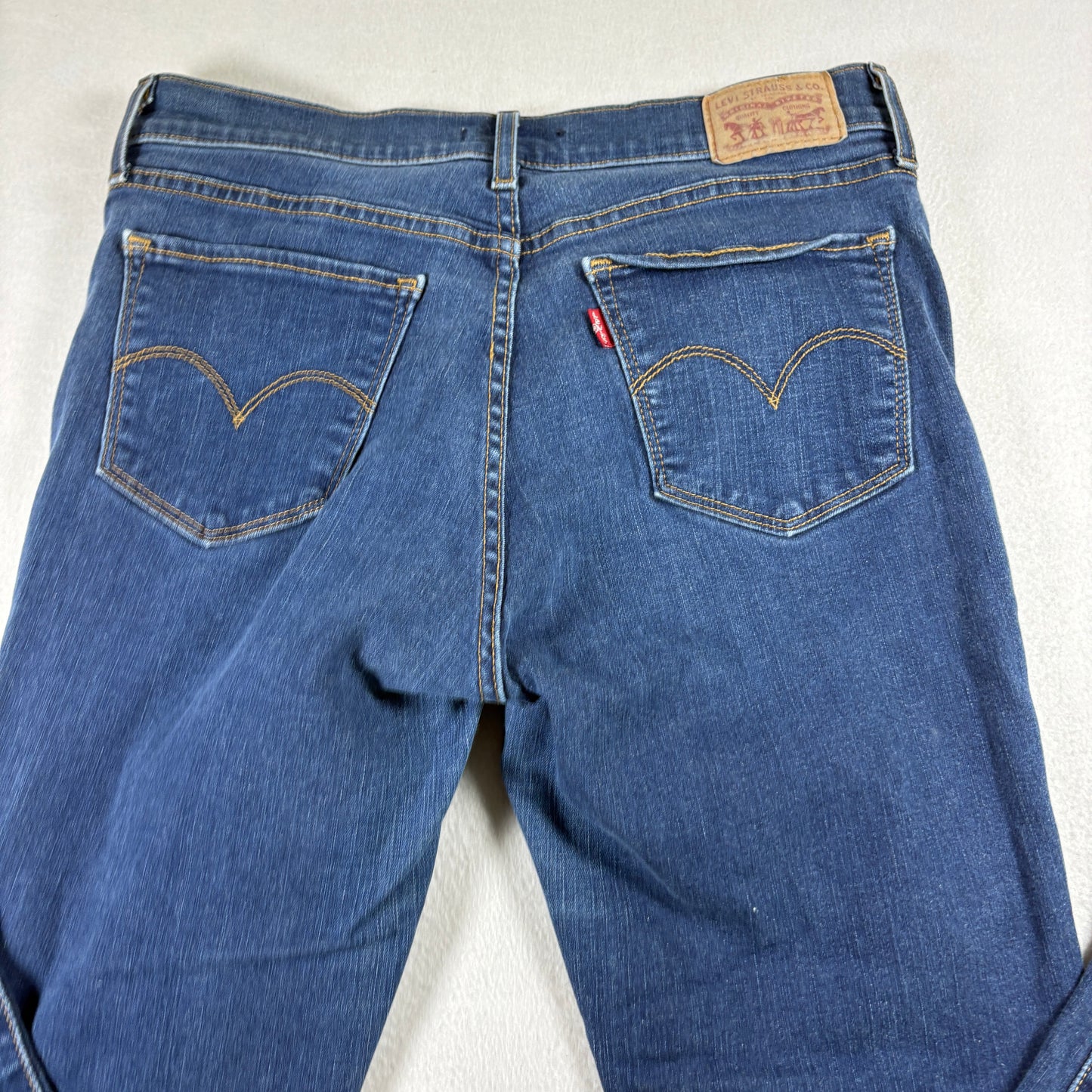 Levis Womens 710 Super Skinny Jeans W30 L28 Blue Stretch Denim Y2K 90s Slim Fit