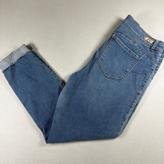 Juicy Couture Womens Jeans Size 14 Light Wash Denim Y2K 90s Grunge High Rise