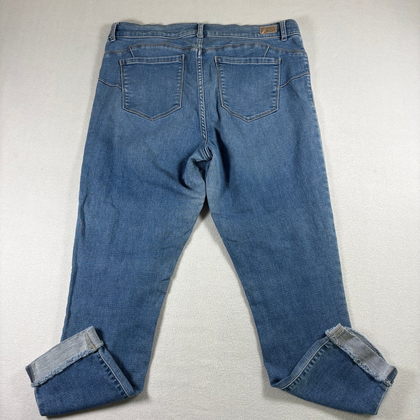 Juicy Couture Womens Jeans Size 14 Light Wash Denim Y2K 90s Grunge High Rise