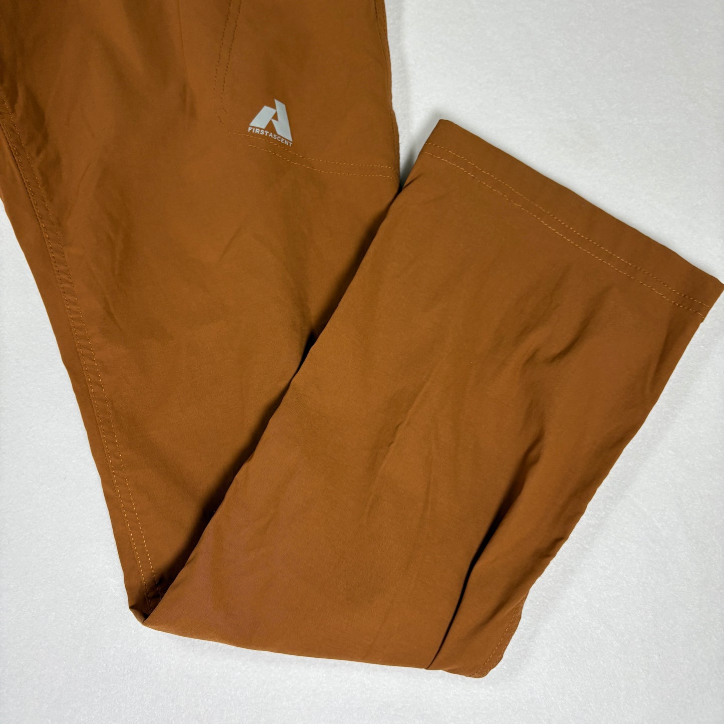 Eddie Bauer Pants Women’s 12 Outdoor Hiking Trail Cargo Brown Stretch Zip Pockets