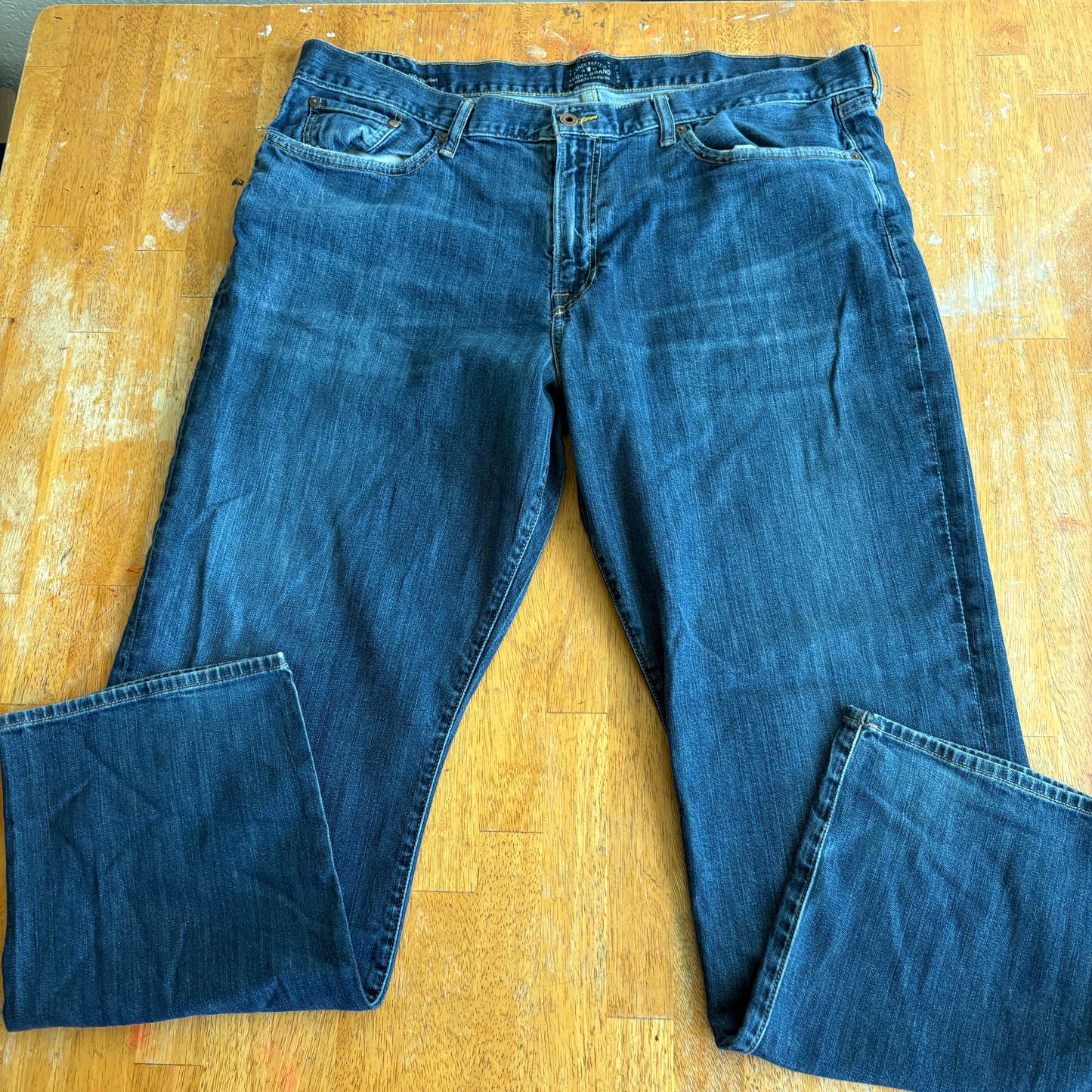 Lucky Brand Jeans Mens 36 Vintage Straight Leg Dark Wash Denim Retro USA Classic