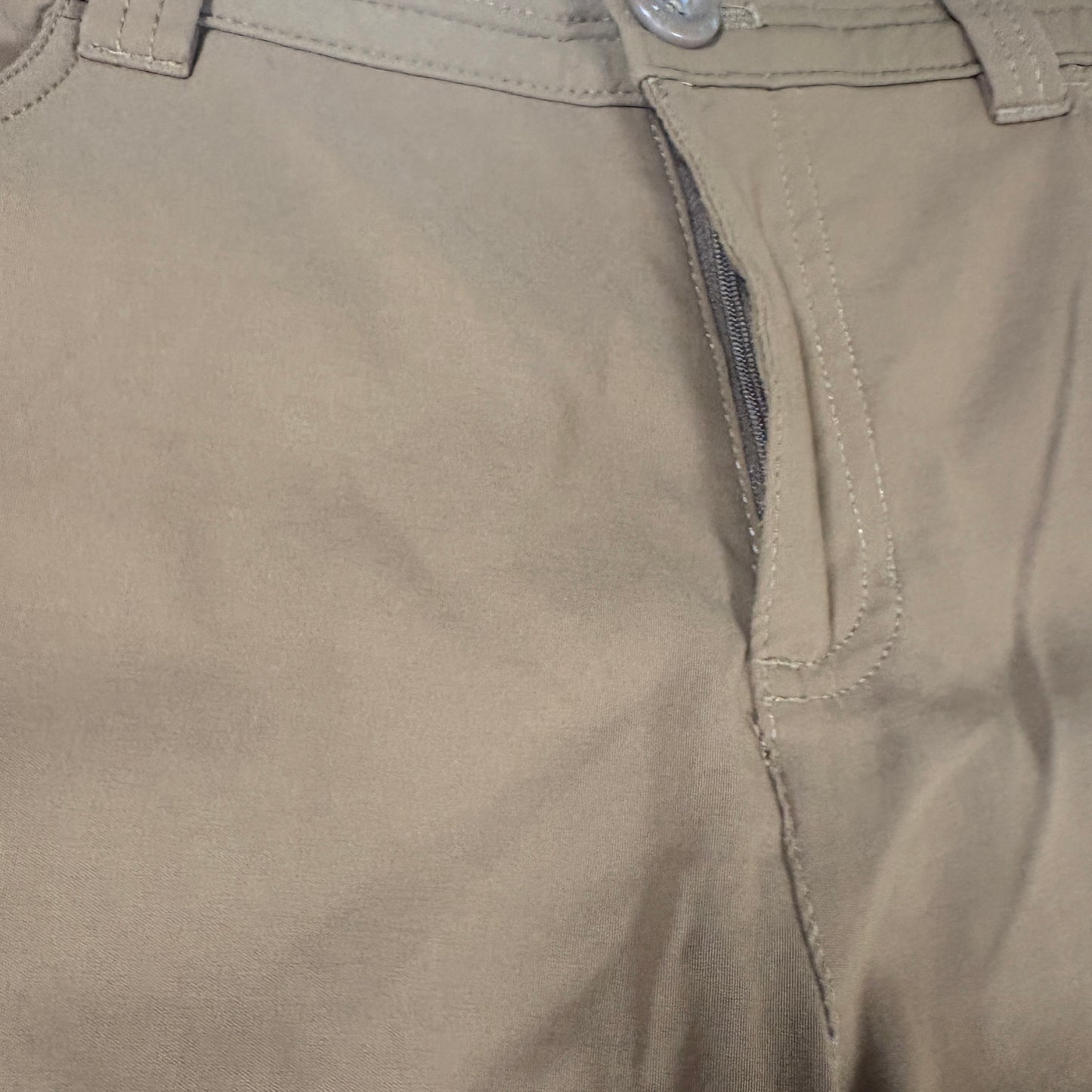 Eddie Bauer Pants Women’s 12 Outdoor Hiking Trail Cargo Brown Stretch Zip Pockets