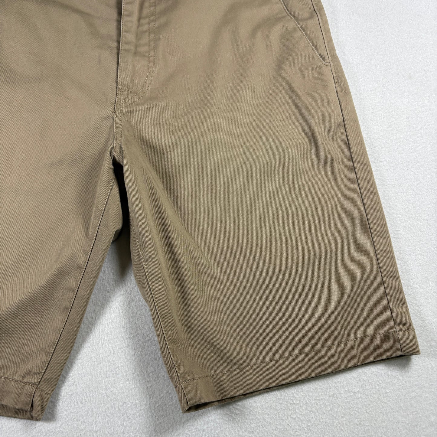 Volcom Mens Shorts Size 32 Khaki Chino Skate Casual Streetwear Y2K Grunge